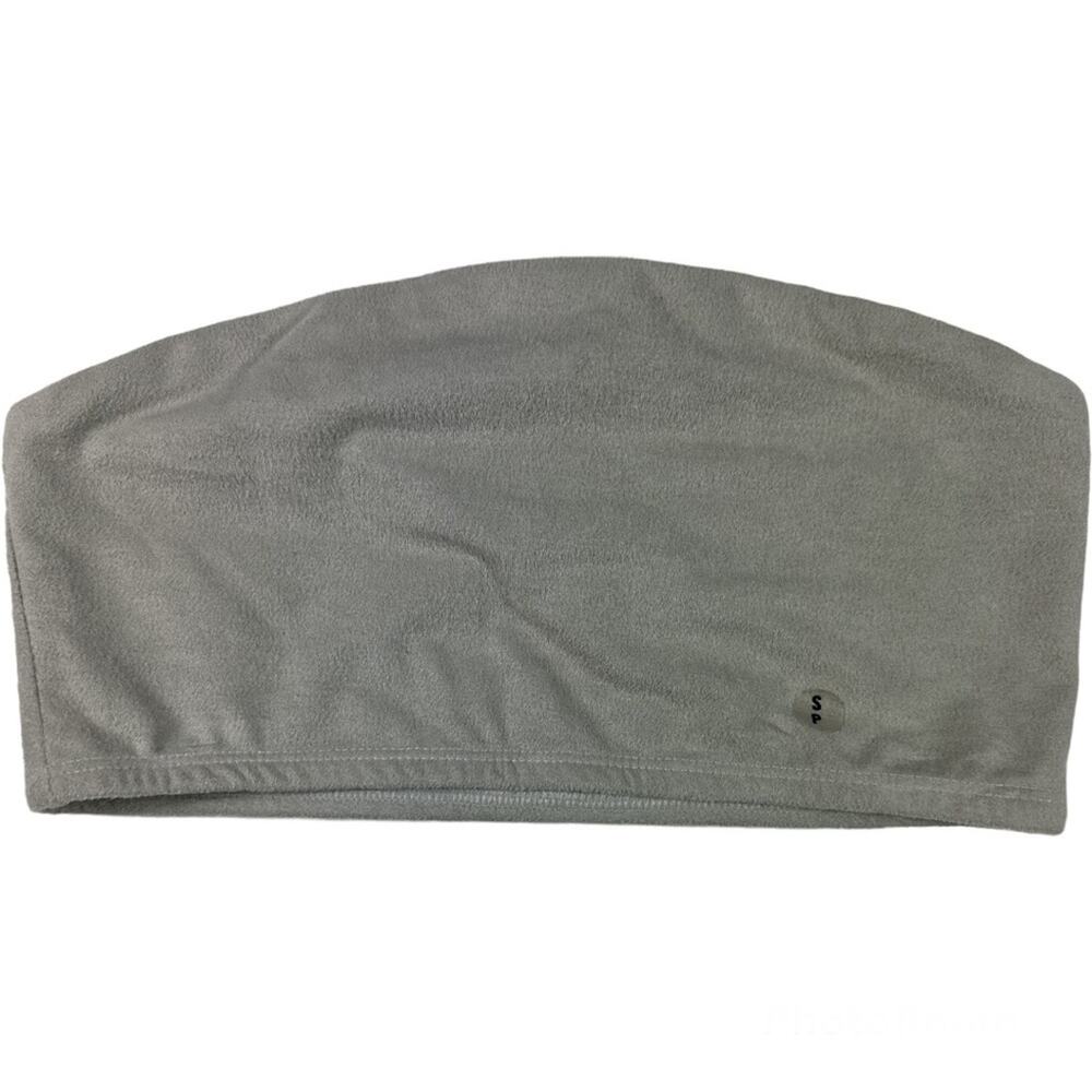 Aerie faux suede bandeau bralette top gray size small